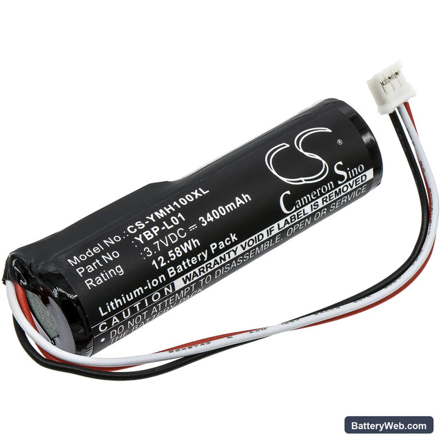 Yamaha Replacement Battery, 3.7V, 3400mAh, Li-ion 1