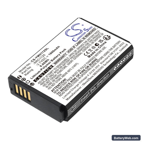 Yamaha RM-WGL Replacement Battery, 3.7V, 1800mAh, Li-Polymer 1
