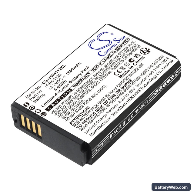 Yamaha RM-WGL Replacement Battery, 3.7V, 1800mAh, Li-Polymer 1