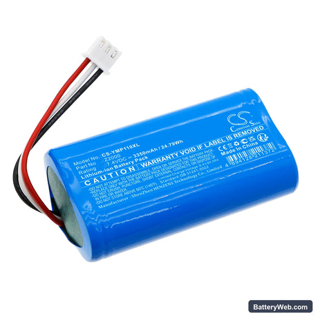 Yeacomm M60 Replacement Battery, 7.4V, 3350mAh, Li-ion 1
