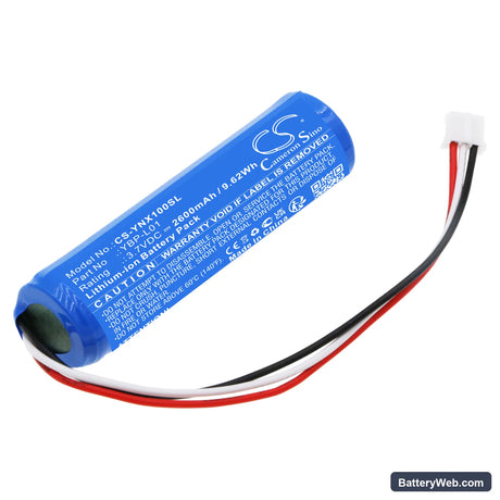 Yamaha NX-P100 Replacement Battery, 3.7V, 2600mAh, Li-ion 1
