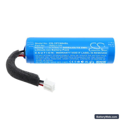Yoto YP004 Replacement Battery, 3.7V, 5000mAh, Li-ion 3