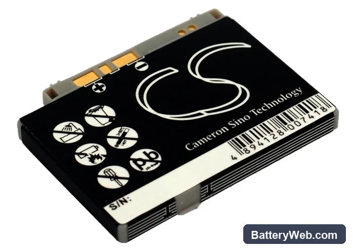 Sony Ericsson Z600 Replacement Battery, 3.7V, 750mAh, Li-ion 3