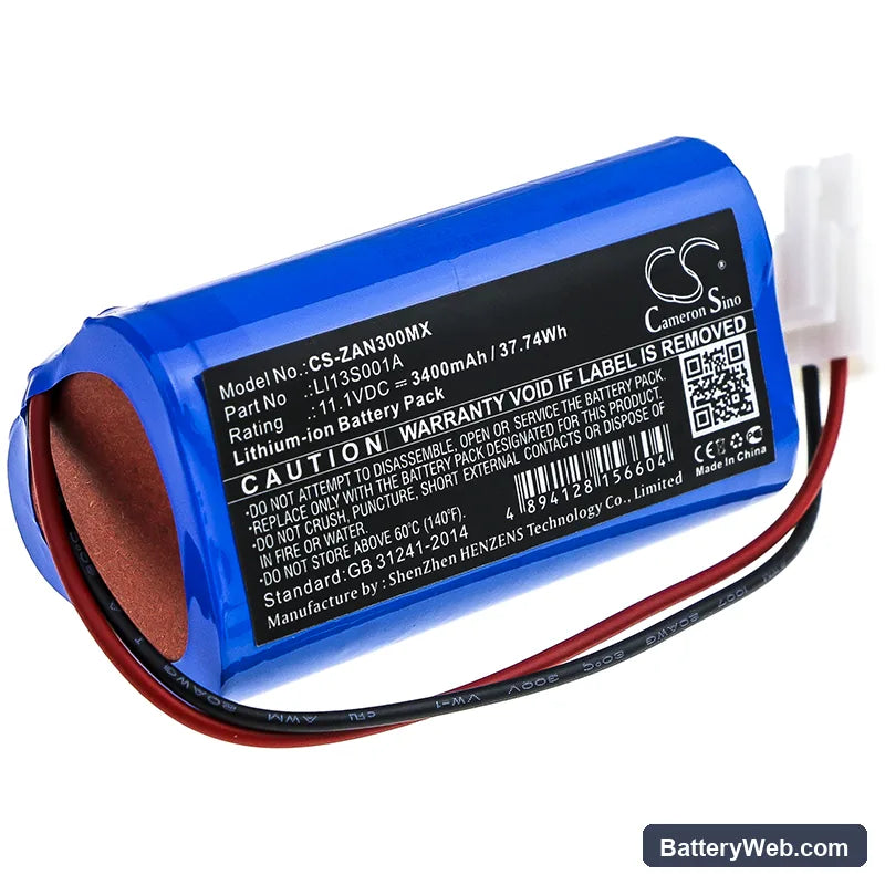 Zondan Apollo N3 Replacement Battery, 11.1V, 3400mAh, Li-ion 1