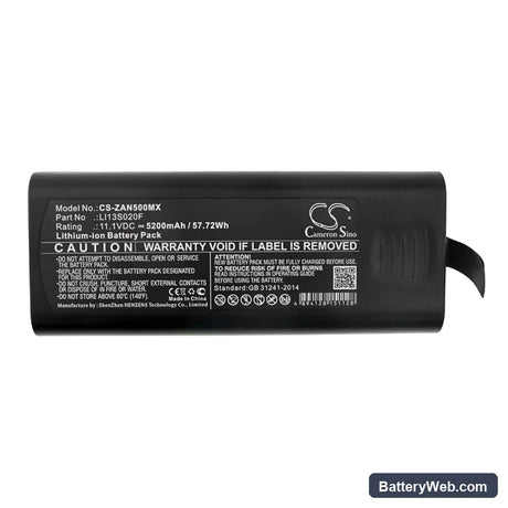Zondan Apollo N5 Replacement Battery, 11.1V, 5200mAh, Li-ion 3