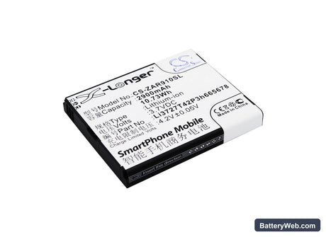 ZTE AR910 Replacement Battery, 3.7V, 2900mAh, Li-ion 1