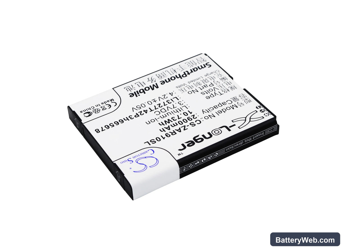 ZTE AR910 Replacement Battery, 3.7V, 2900mAh, Li-ion 2