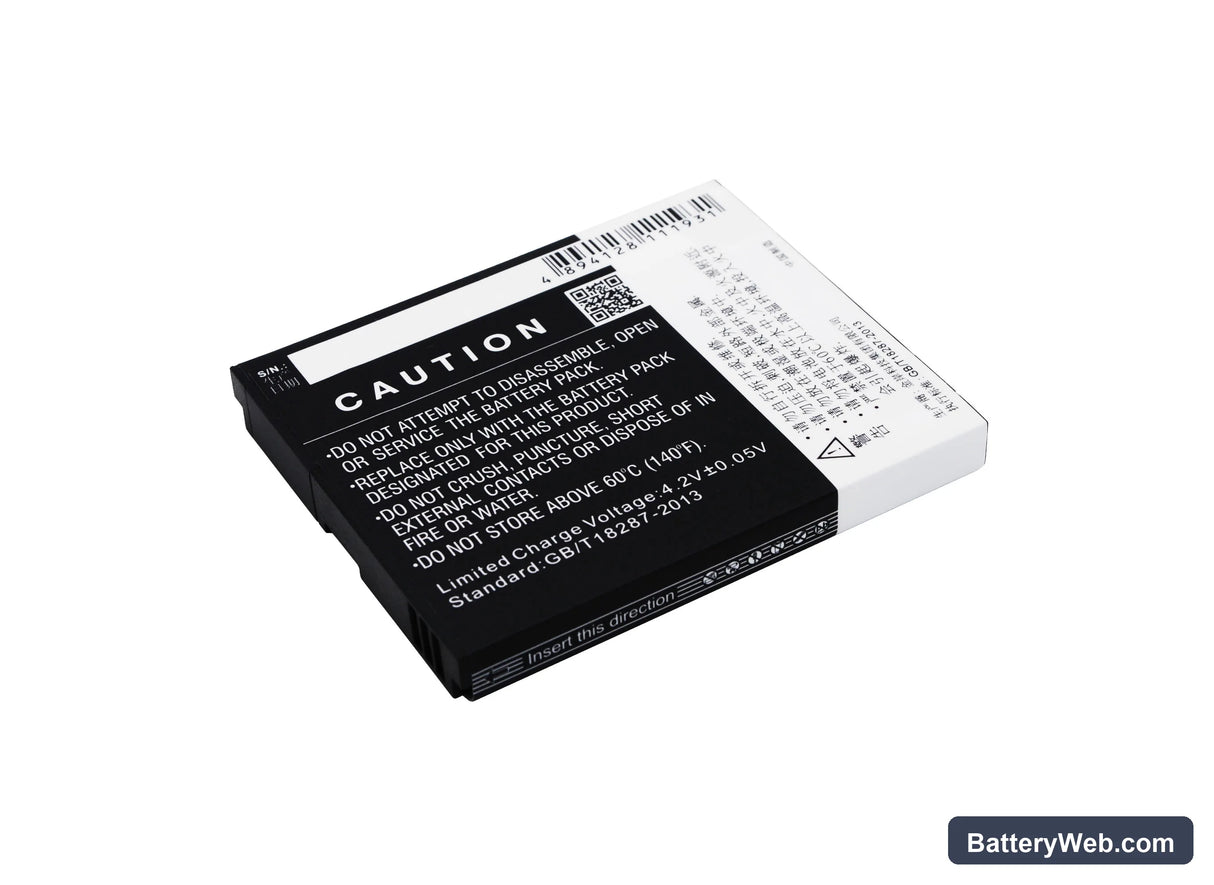 ZTE AR910 Replacement Battery, 3.7V, 2900mAh, Li-ion 4