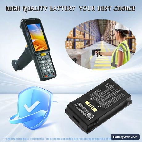 Zebra MC33 Replacement Battery, 3.7V, 6800mAh, Tools 1