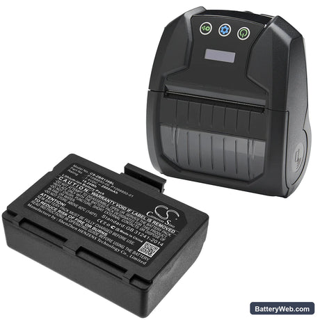 Zebra ZR138 Replacement Battery, 7.4V, 2600mAh, Li-ion 6