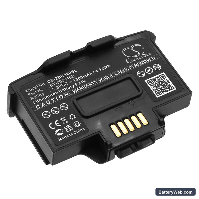 Zebra WS50 Replacement Battery, 3.8V, 1300mAh, Li-ion 1