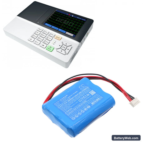 Zoncare ECG EKG monitor Replacement Battery, 10.8V, 2600mAh, Li-ion 6