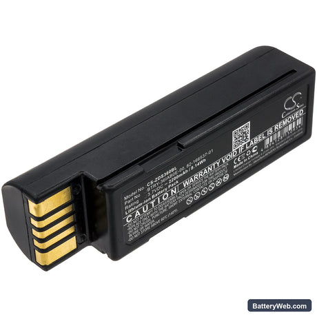 Zebra DS3600 Replacement Battery, 3.7V, 2200mAh, Li-ion 1