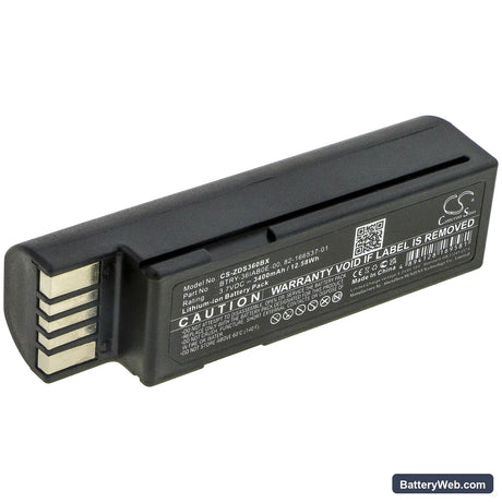 Zebra DS3600 Replacement Battery, 3.7V, 3400mAh, Li-ion 1