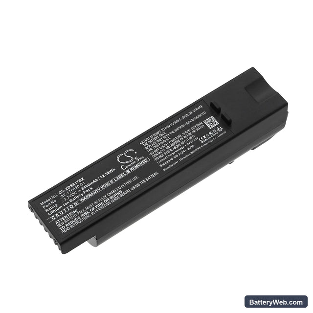Zebra DS8100 Replacement Battery, 3.7V, 3400mAh, Li-ion 1