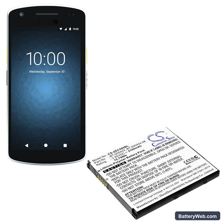 Zebra EC50 Replacement Battery, 3.85V, 4100mAh, Li-Polymer 4