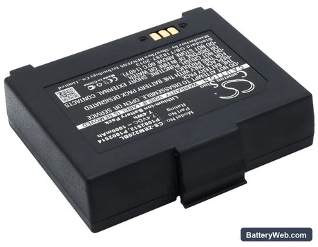 Zebra EM 220 Replacement Battery, 7.4V, 1000mAh, Li-ion 2