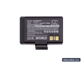 Zebra EZ320 Replacement Battery, 7.4V, 1200mAh, Li-ion 3