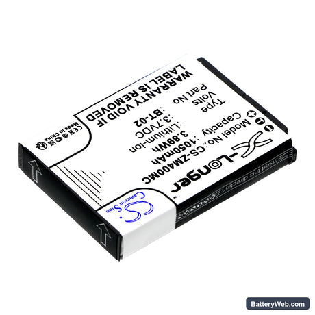 Silvercrest Action Cam SCAA 5.00 A1 Replacement Battery, 3.7V, 1050mAh, Li-ion 2