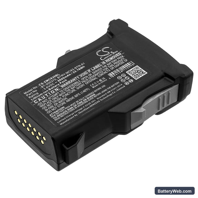Zebra MC93 Replacement Battery, 3.6V, 6600mAh, Li-ion 1