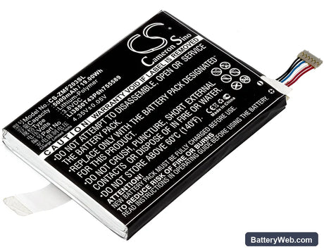 ZTE 203Z Replacement Battery, 3.8V, 5000mAh, Li-Polymer 1