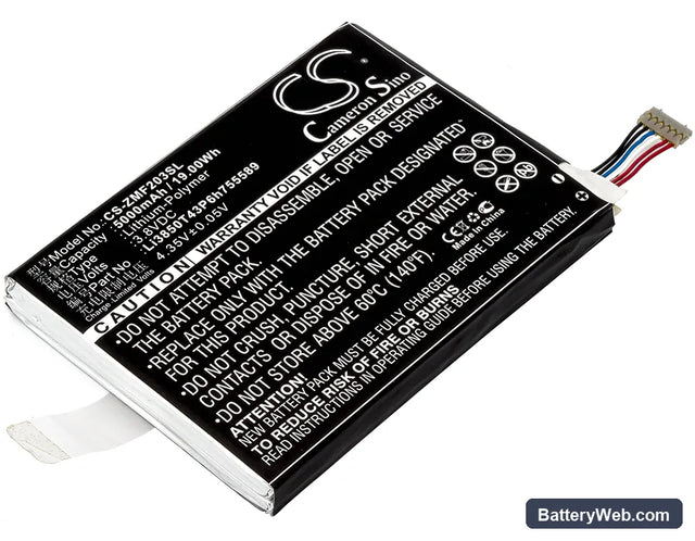 ZTE 203Z Replacement Battery, 3.8V, 5000mAh, Li-Polymer 1