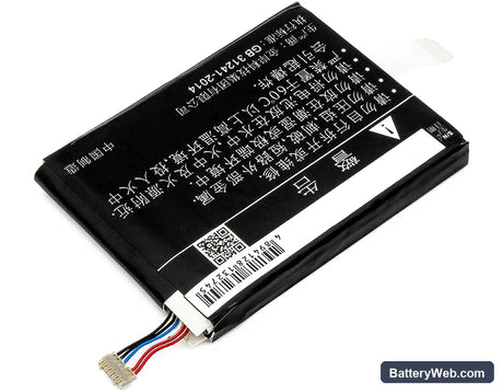 ZTE 203Z Replacement Battery, 3.8V, 5000mAh, Li-Polymer 3