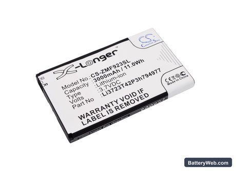 AT&T Velocity 4G LTE Replacement Battery, 3.7V, 3000mAh, Li-Polymer 1