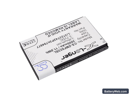AT&T Velocity 4G LTE Replacement Battery, 3.7V, 3000mAh, Li-Polymer 2