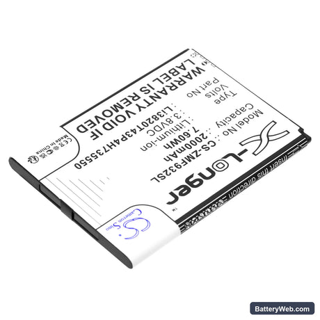 ZTE WiFi5 MF932 Replacement Battery, 3.8V, 2000mAh, Li-ion 2
