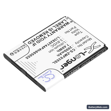 ZTE MF935 Replacement Battery, 3.8V, 2000mAh, Li-ion 2