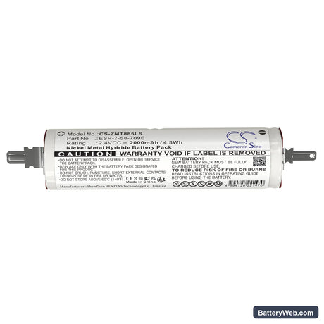 Zumtobel 04879885 Replacement Battery, 2.4V, 2000mAh, Ni-MH 5