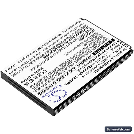 ZTE MU500 Replacement Battery, 3.85V, 4000mAh, Li-Polymer 2