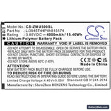 ZTE MU500 Replacement Battery, 3.85V, 4000mAh, Li-Polymer 3