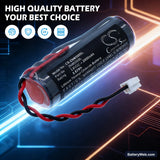 Zenner C5-IUF Replacement Battery, 3.6V, 2450mAh, Li-SOCl2 7