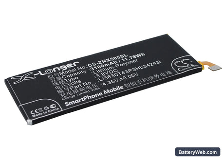 ZTE Nubia Z7 Max Replacement Battery, 3.8V, 3100mAh, Li-Polymer 3