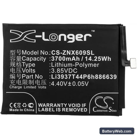 Nubia Red Magic Replacement Battery, 3.85V, 3700mAh, Li-Polymer 3