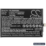 ZTE Nubia Red Magic 3s Replacement Battery, 3.85V, 4900mAh, Li-Polymer 3