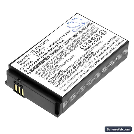 ZTE E700 Replacement Battery, 3.8V, 4000mAh, Li-Polymer 1
