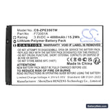 ZTE E700 Replacement Battery, 3.8V, 4000mAh, Li-Polymer 5