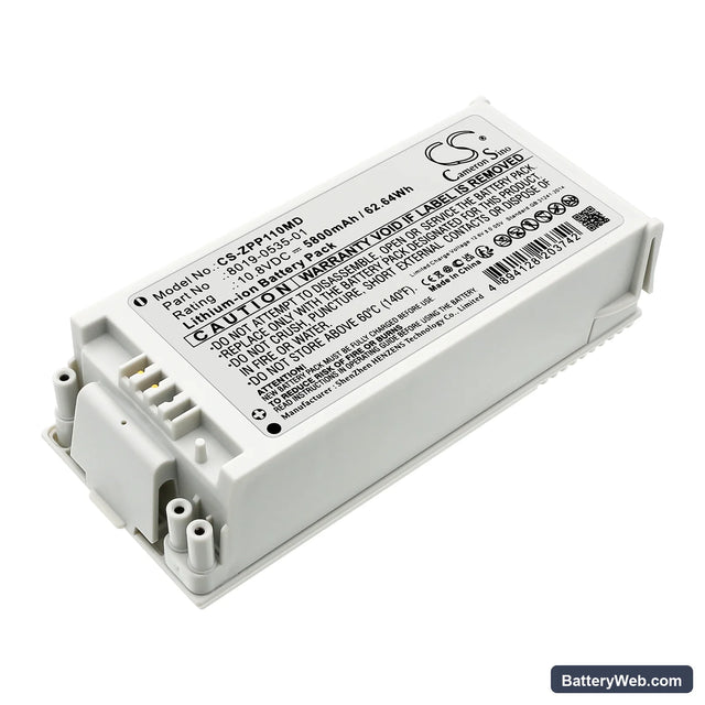 ZOLL AED Pro Replacement Battery, 10.8V, 5800mAh, Li-ion 1