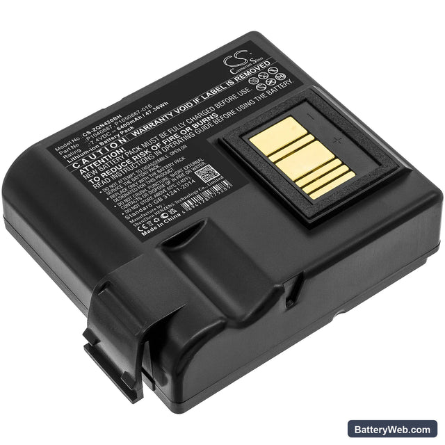 Zebra QLN420 Replacement Battery, 7.4V, 6400mAh, Li-ion 1