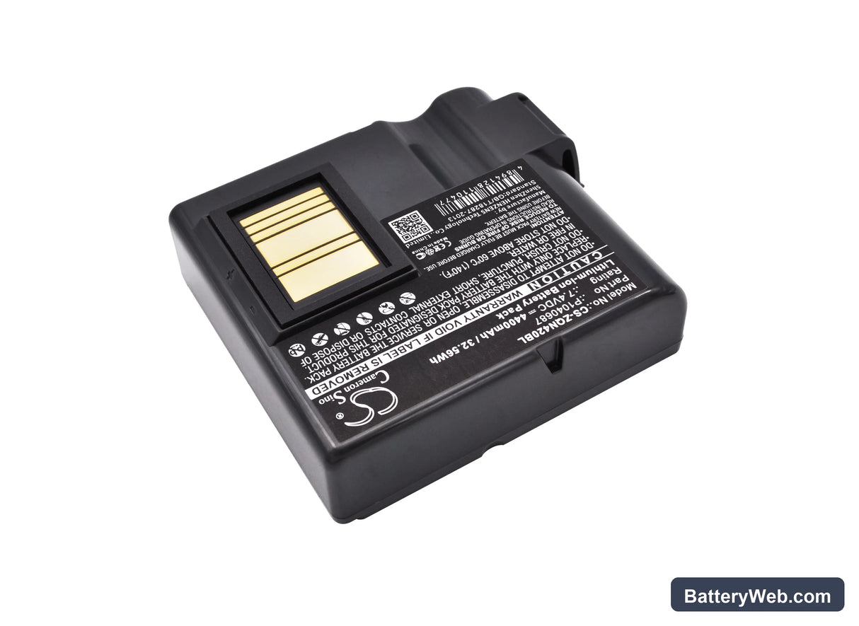 Zebra QLN420 Replacement Battery, 7.4V, 4400mAh, Li-ion 2