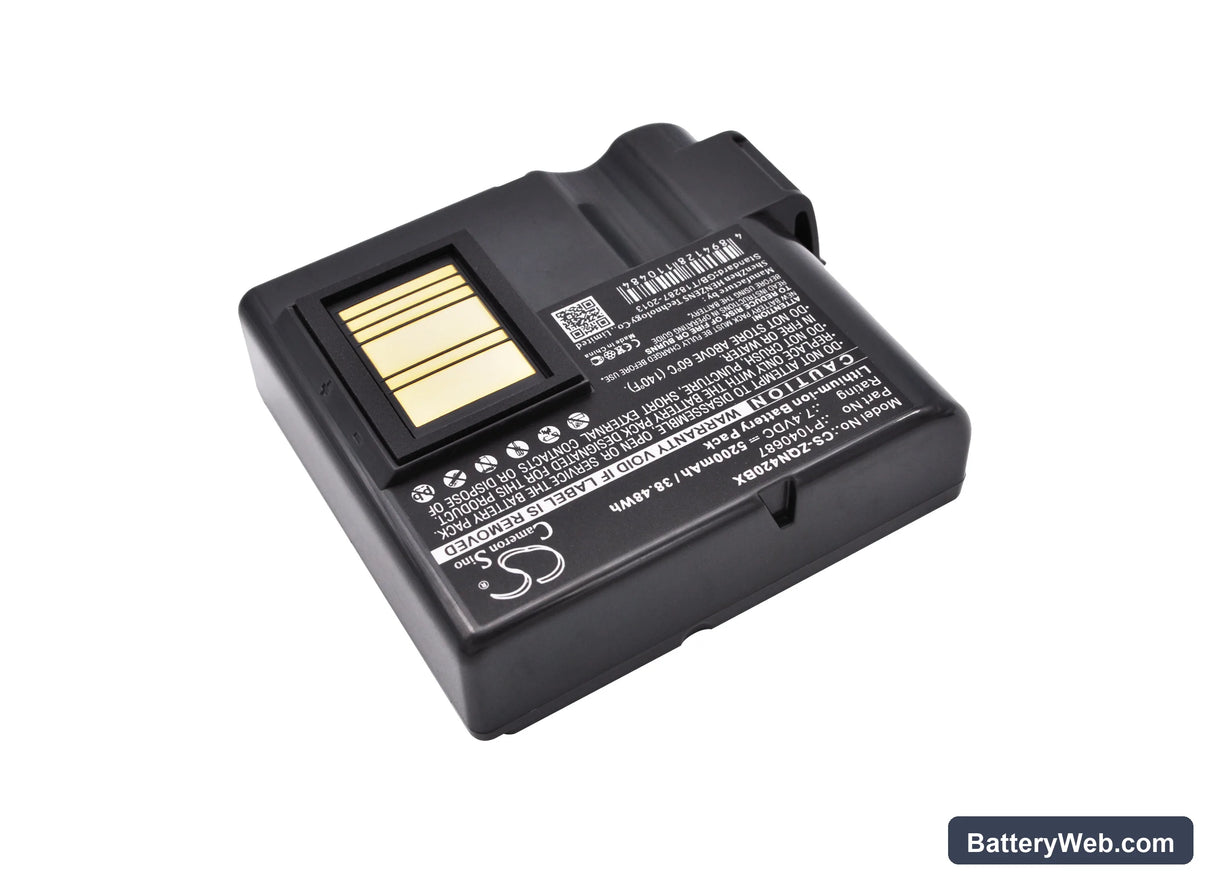 Zebra QLN420 Replacement Battery, 7.4V, 5200mAh, Li-ion 2