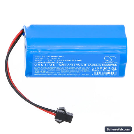 Zoncare PM-7000C Replacement Battery, 11.1V, 2600mAh, Li-ion 3