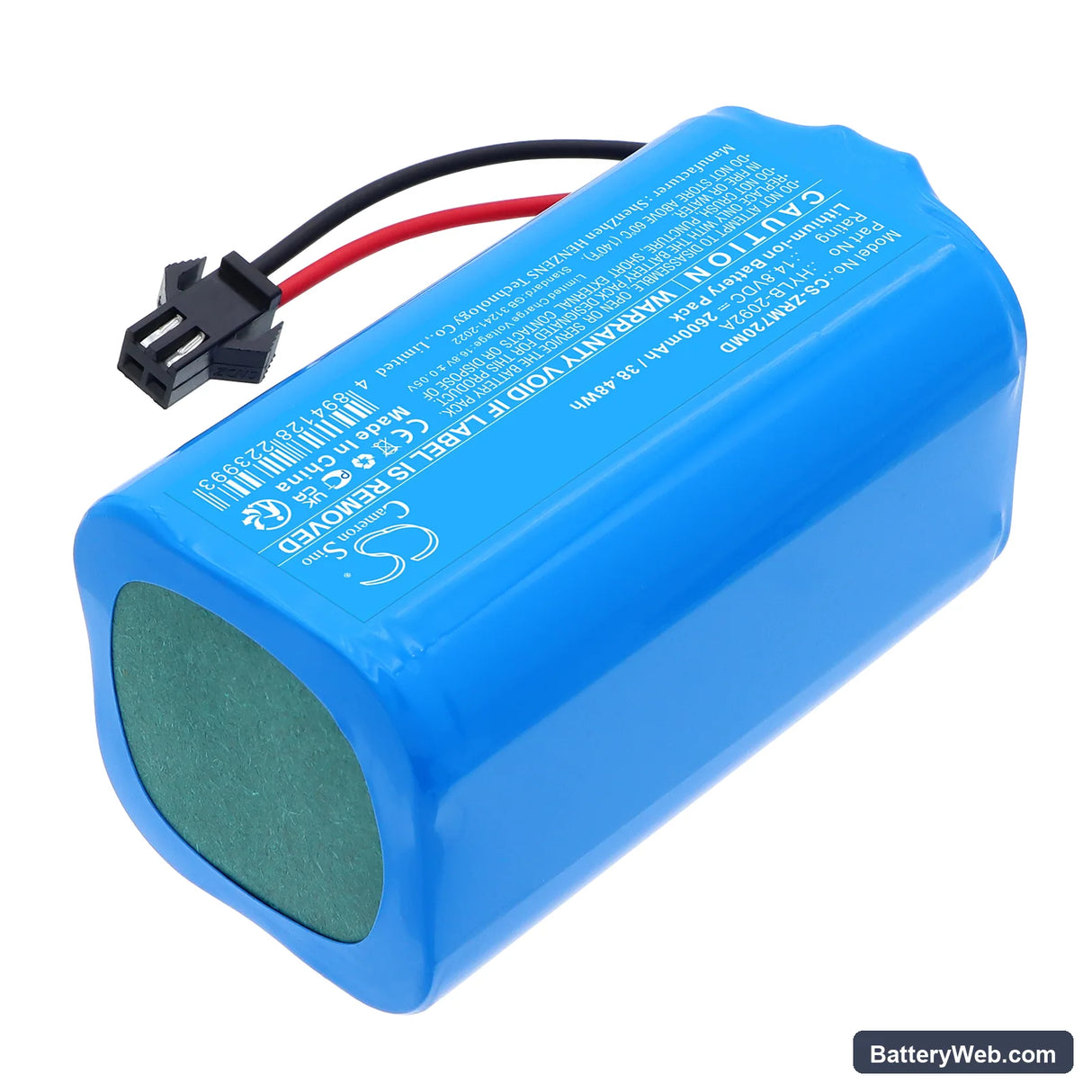Zoncare PM7000D Replacement Battery, 14.8V, 2600mAh, Li-ion 2