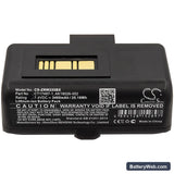 Zebra RW220 Replacement Battery, 7.4V, 3400mAh, Li-ion 5
