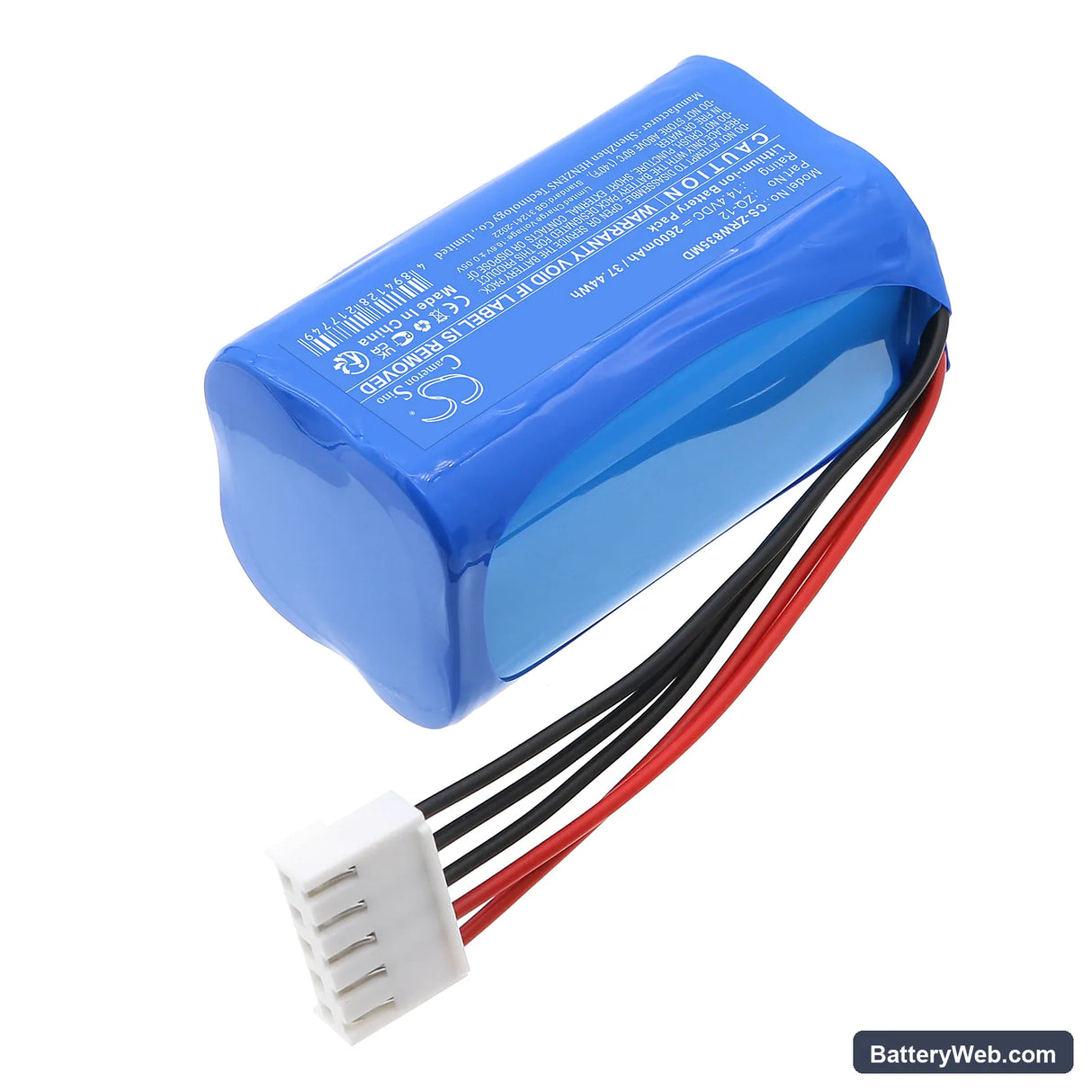 Zoncare WPD-0080 Replacement Battery, 14.4V, 2600mAh, Li-ion 2
