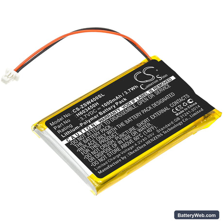 IZZO Swami 4000 Replacement Battery, 3.7V, 1000mAh, Li-Polymer 1
