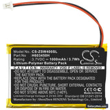 IZZO Swami 4000 Replacement Battery, 3.7V, 1000mAh, Li-Polymer 3